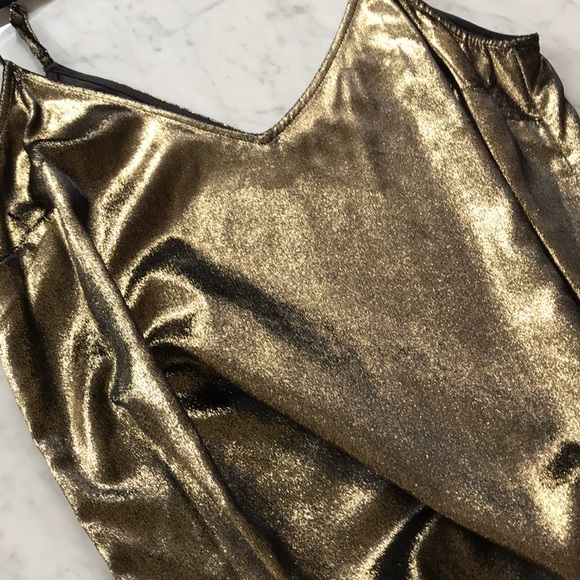 Frame Gold Velvet V-Neck Cami M/M - Picture 2 of 5